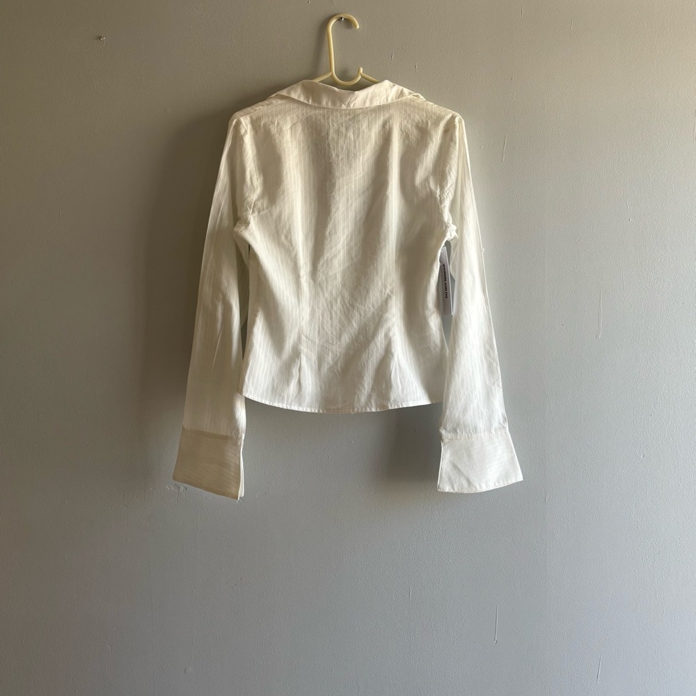 Princess Polly Women Ellowenn White Top Collared, Long Sleeves Sz US 6 - Picture 7 of 11